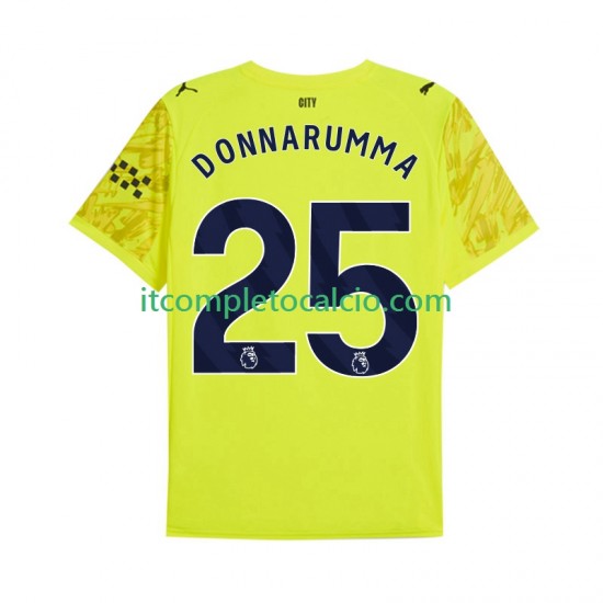 Maglia Manchester City Gianluigi Donnarumma 25 Portiere Terza Divisa 2025-2026 Manica Corta ,Uomo