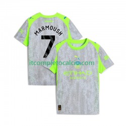 Maglia Manchester City Omar Marmoush 7 Terza Divisa 2025-2026 Manica Corta ,Uomo
