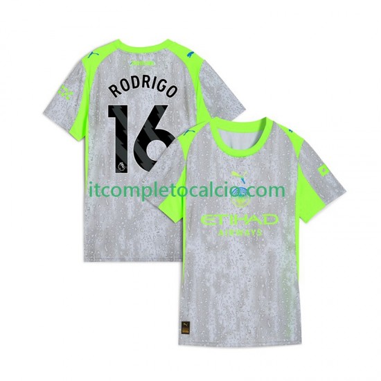 Maglia Manchester City Rodrigo Hernandez 16 Terza Divisa 2025-2026 Manica Corta ,Uomo