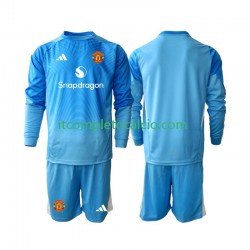 Maglia Manchester United Portiere Divisa Home 2025-2026 Manica Lunga ,Bambino