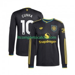 Maglia Manchester United Matheus Cunha 10 Terza Divisa 2025-2026 Manica Lunga ,Uomo