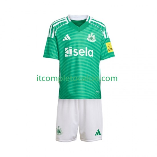 Maglia Newcastle United Divisa Away 2025-2026 Manica Corta ,Bambino