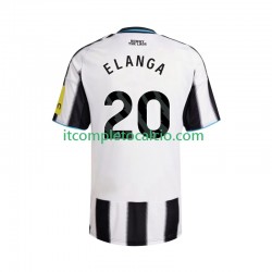 Maglia Newcastle United Elanga 20 Divisa Home 2025-2026 Manica Corta ,Uomo