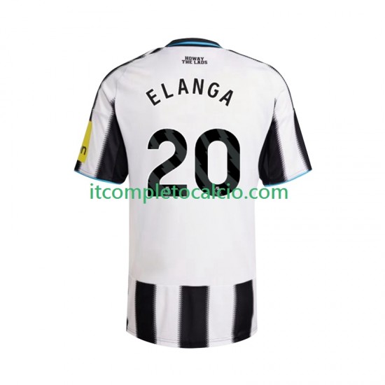Maglia Newcastle United Elanga 20 Divisa Home 2025-2026 Manica Corta ,Uomo