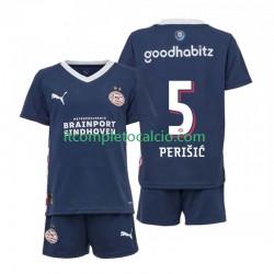 Maglia PSV Eindhoven Ivan Perisic 5 Divisa Away 2025-2026 Manica Corta ,Bambino