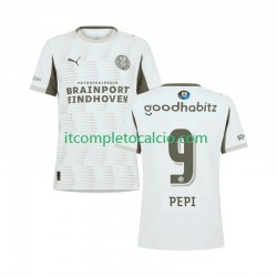 Maglia PSV Eindhoven Ricardo Pepi 9 Terza Divisa 2025-2026 Manica Corta ,Uomo