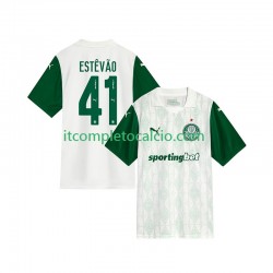 Maglia Palmeiras Estevao 41 Divisa Away 2025-2026 Manica Corta ,Uomo