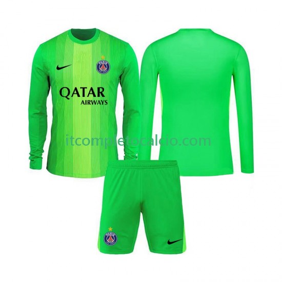 Maglia Paris Saint-Germain Portiere Divisa Away 2025-2026 Manica Lunga ,Bambino