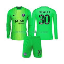 Maglia Paris Saint-Germain Lucas Chevalier 30 Portiere Divisa Away 2025-2026 Manica Lunga ,Bambino