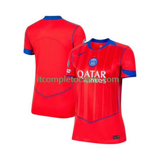 Maglia Paris Saint-Germain Terza Divisa 2025-2026 Manica Corta ,Donna