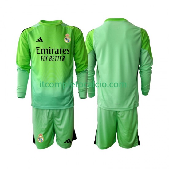 Maglia Real Madrid Divisa Away 2025-2026 Manica Lunga ,Bambino