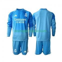 Maglia Real Madrid Portiere Divisa Home 2025-2026 Manica Lunga ,Bambino