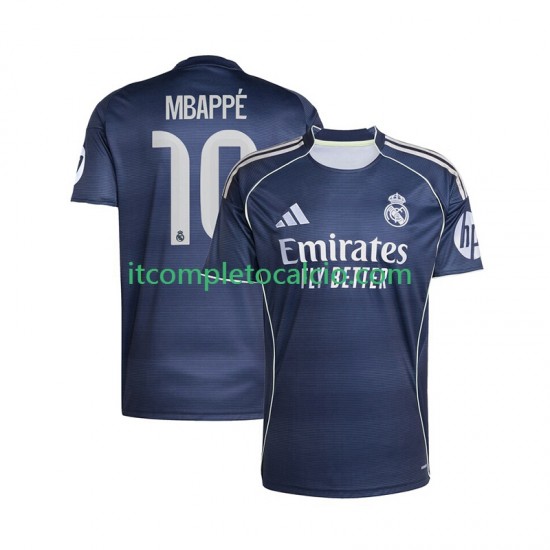 Maglia Real Madrid Mbappé Kylian 10 Divisa Away 2025-2026 Manica Corta ,Uomo