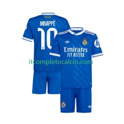 Maglia Real Madrid Mbappé Kylian 10 Terza Divisa 2025-2026 Manica Corta ,Bambino