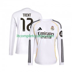 Maglia Real Madrid Trent Alexander-Arnold 12 Divisa Home 2025-2026 Manica Lunga ,Uomo