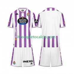 Maglia Real Valladolid Divisa Home 2025-2026 Manica Corta ,Bambino