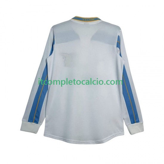 Maglia SS Lazio 2000 Retro Divisa Away 1999 Manica Lunga ,Uomo
