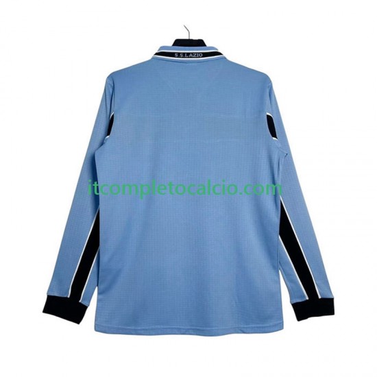 Maglia SS Lazio Retro Divisa Home 1998 1999 Manica Lunga ,Uomo