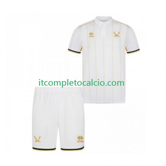 Maglia Sheffield United Divisa Away 2025-2026 Manica Corta ,Bambino