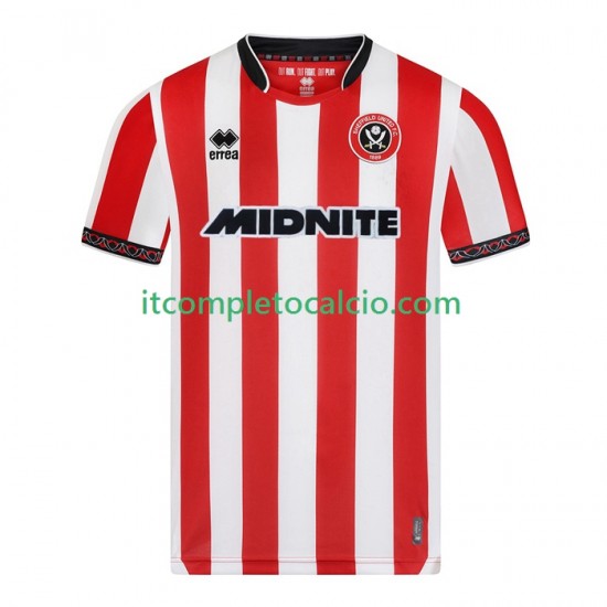 Maglia Sheffield United Divisa Home 2025-2026 Manica Corta ,Uomo