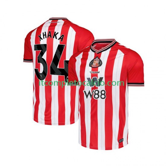 Maglia Sunderland Granit Xhaka 34 Divisa Home 2025-2026 Manica Corta ,Uomo
