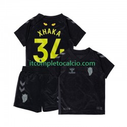 Maglia Sunderland Granit Xhaka 34 Terza Divisa 2025-2026 Manica Corta ,Bambino