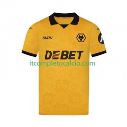 Maglia Wolverhampton Wanderers Divisa Home 2025-2026 Manica Corta ,Uomo