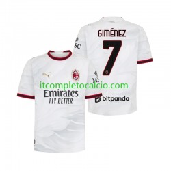 Maglia AC Milan Gimenez 7 Divisa Away 2026-2027 Manica Corta ,Uomo