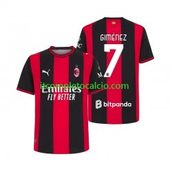 Maglia AC Milan Gimenez 7 Divisa Home 2026-2027 Manica Corta ,Uomo Maglia AC Milan Gimenez 7 Divisa Home 2026-2027 Manica Corta ,Uomo