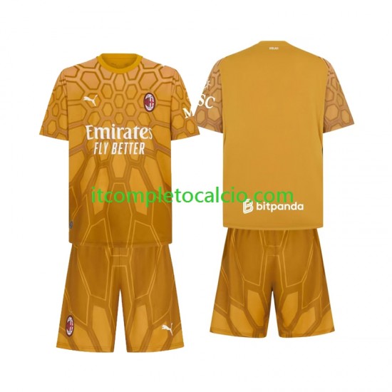Maglia AC Milan Portiere Divisa Home 2026-2027 Manica Corta ,Bambino