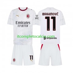 Maglia AC Milan Ibrahimovic 11 Divisa Away 2026-2027 Manica Corta ,Bambino