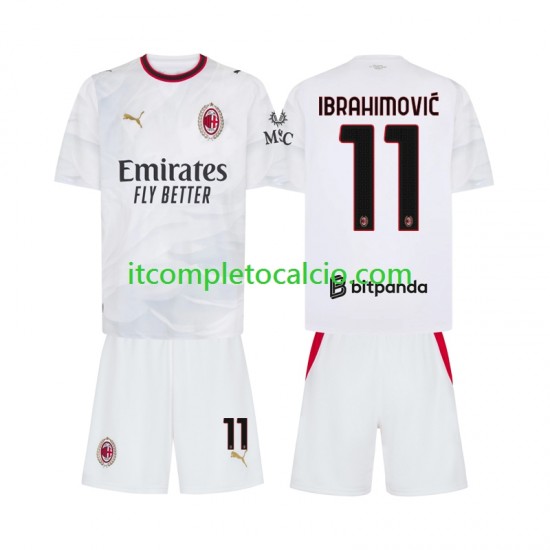 Maglia AC Milan Ibrahimovic 11 Divisa Away 2026-2027 Manica Corta ,Bambino Maglia AC Milan Ibrahimovic 11 Divisa Away 2026-2027 Manica Corta ,Bambino