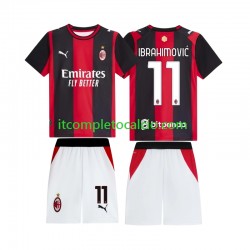 Maglia AC Milan Ibrahimovic 11 Divisa Home 2026-2027 Manica Corta ,Bambino