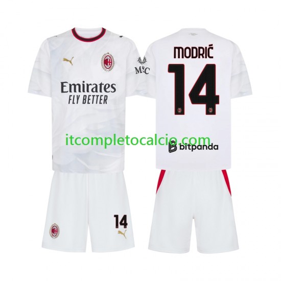 Maglia AC Milan Modrić Luka 14 Divisa Away 2026-2027 Manica Corta ,Bambino Maglia AC Milan Modrić Luka 14 Divisa Away 2026-2027 Manica Corta ,Bambino