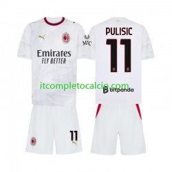 Maglia AC Milan Pulisic 11 Divisa Away 2026-2027 Manica Corta ,Bambino