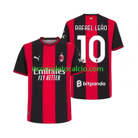Maglia AC Milan Rafael Leao 10 Divisa Home 2026-2027 Manica Corta ,Uomo
