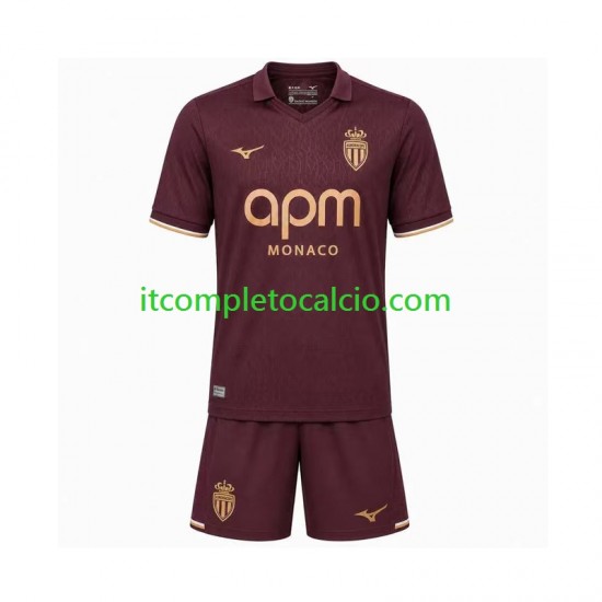 Maglia AS Monaco Divisa Away 2026-2027 Manica Corta ,Bambino Maglia AS Monaco Divisa Away 2026-2027 Manica Corta ,Bambino