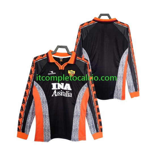 Maglia AS Roma Retro Terza Divisa 1998 1999 Manica Lunga ,Uomo