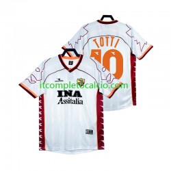 Maglia AS Roma Totti 10 2000 Retro Divisa Away 1999 Manica Corta ,Uomo Maglia AS Roma Totti 10 2000 Retro Divisa Away 1999 Manica Corta ,Uomo