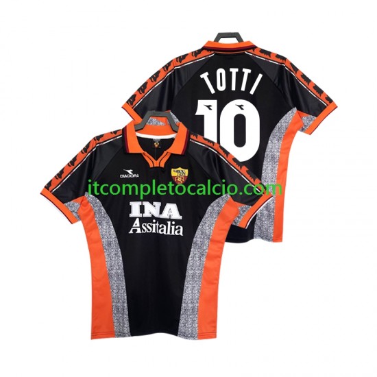 Maglia AS Roma Totti 10 Retro Terza Divisa 1998 1999 Manica Corta ,Uomo