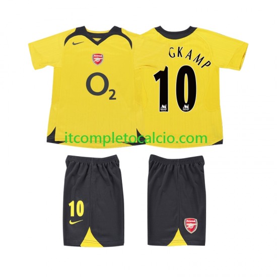 Maglia Arsenal BERGKAMP 10 2005 Retro Divisa Away 2006 Manica Corta ,Bambino Maglia Arsenal BERGKAMP 10 2005 Retro Divisa Away 2006 Manica Corta ,Bambino