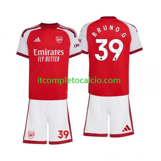 Maglia Arsenal Bruno Guimaraes 39 Divisa Home 2026-2027 Manica Corta ,Bambino Maglia Arsenal Bruno Guimaraes 39 Divisa Home 2026-2027 Manica Corta ,Bambino