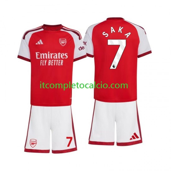 Maglia Arsenal Bukayo Saka 7 Divisa Home 2026-2027 Manica Corta ,Bambino Maglia Arsenal Bukayo Saka 7 Divisa Home 2026-2027 Manica Corta ,Bambino