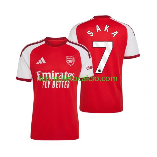 Maglia Arsenal Bukayo Saka 7 Divisa Home 2026-2027 Manica Corta ,Uomo