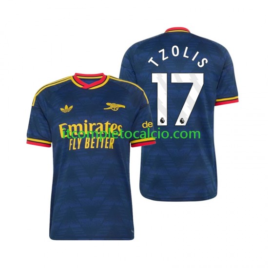 Maglia Arsenal Christos Tzolis 17 Divisa Away 2026-2027 Manica Corta ,Uomo