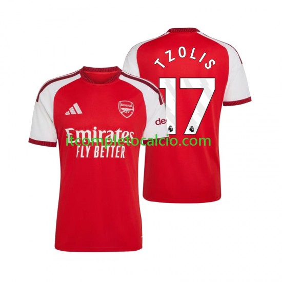 Maglia Arsenal Christos Tzolis 17 Divisa Home 2026-2027 Manica Corta ,Uomo Maglia Arsenal Christos Tzolis 17 Divisa Home 2026-2027 Manica Corta ,Uomo