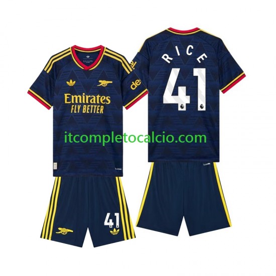 Maglia Arsenal Declan Rice 41 Divisa Away 2026-2027 Manica Corta ,Bambino Maglia Arsenal Declan Rice 41 Divisa Away 2026-2027 Manica Corta ,Bambino