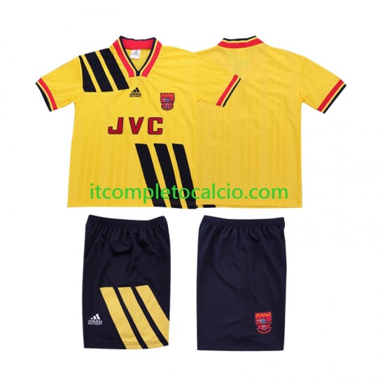 Maglia Arsenal 1993 Retro Divisa Away 1994 Manica Corta ,Bambino Maglia Arsenal 1993 Retro Divisa Away 1994 Manica Corta ,Bambino