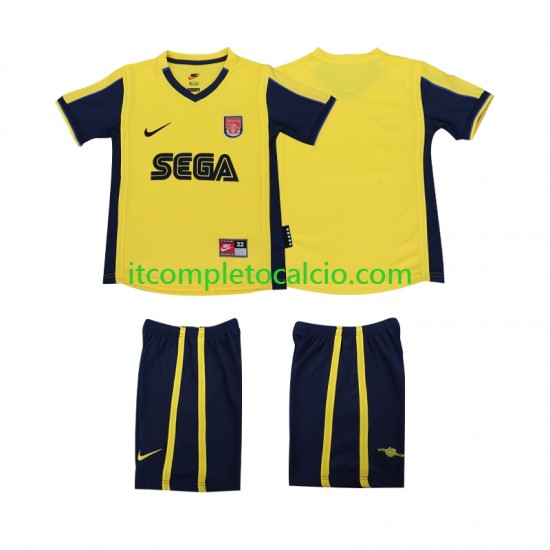 Maglia Arsenal 2000 2001 Retro Divisa Away Manica Corta ,Bambino Maglia Arsenal 2000 2001 Retro Divisa Away Manica Corta ,Bambino