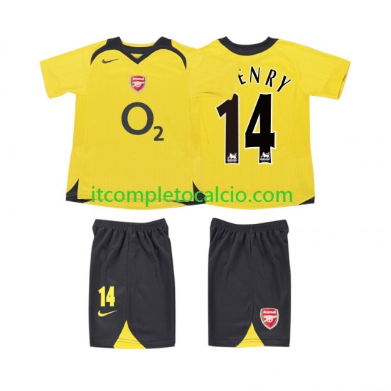 Maglia Arsenal Thierry Henry 14 2005 Retro Divisa Away 2006 Manica Corta ,Bambino Maglia Arsenal Thierry Henry 14 2005 Retro Divisa Away 2006 Manica Corta ,Bambino